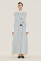 Belt Detailed Dress Blue