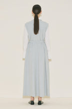 Belt Detailed Dress Blue