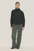 High Neck Shirt Black