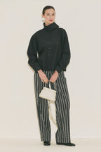 High Neck Shirt Black
