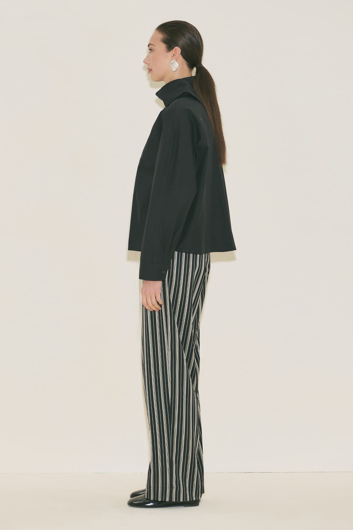 High Neck Shirt Black