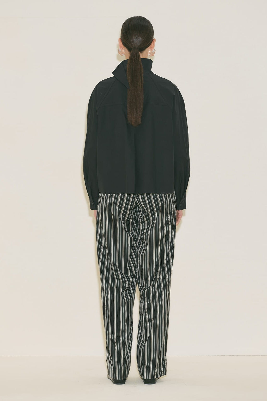 High Neck Shirt Black