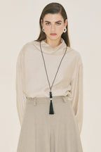 Textured Flowing Blouse Stone
