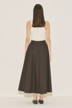 Flared Skirt Brown