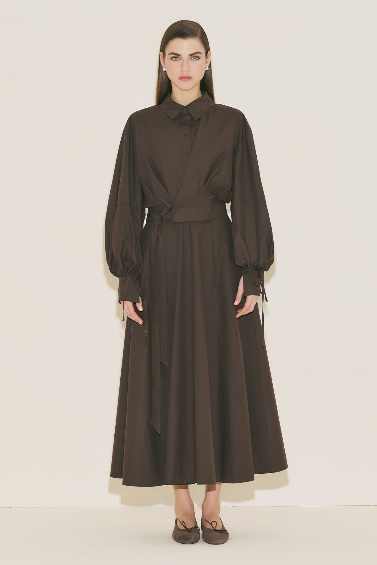Flared Skirt Brown