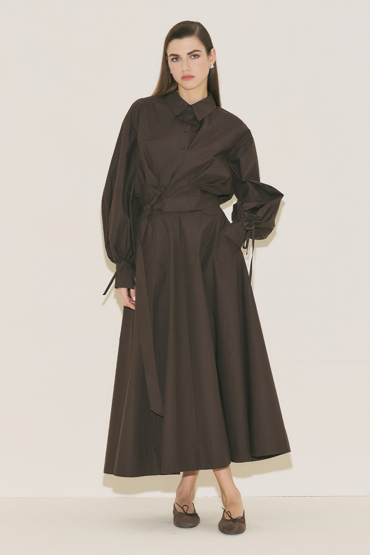 Flared Skirt Brown