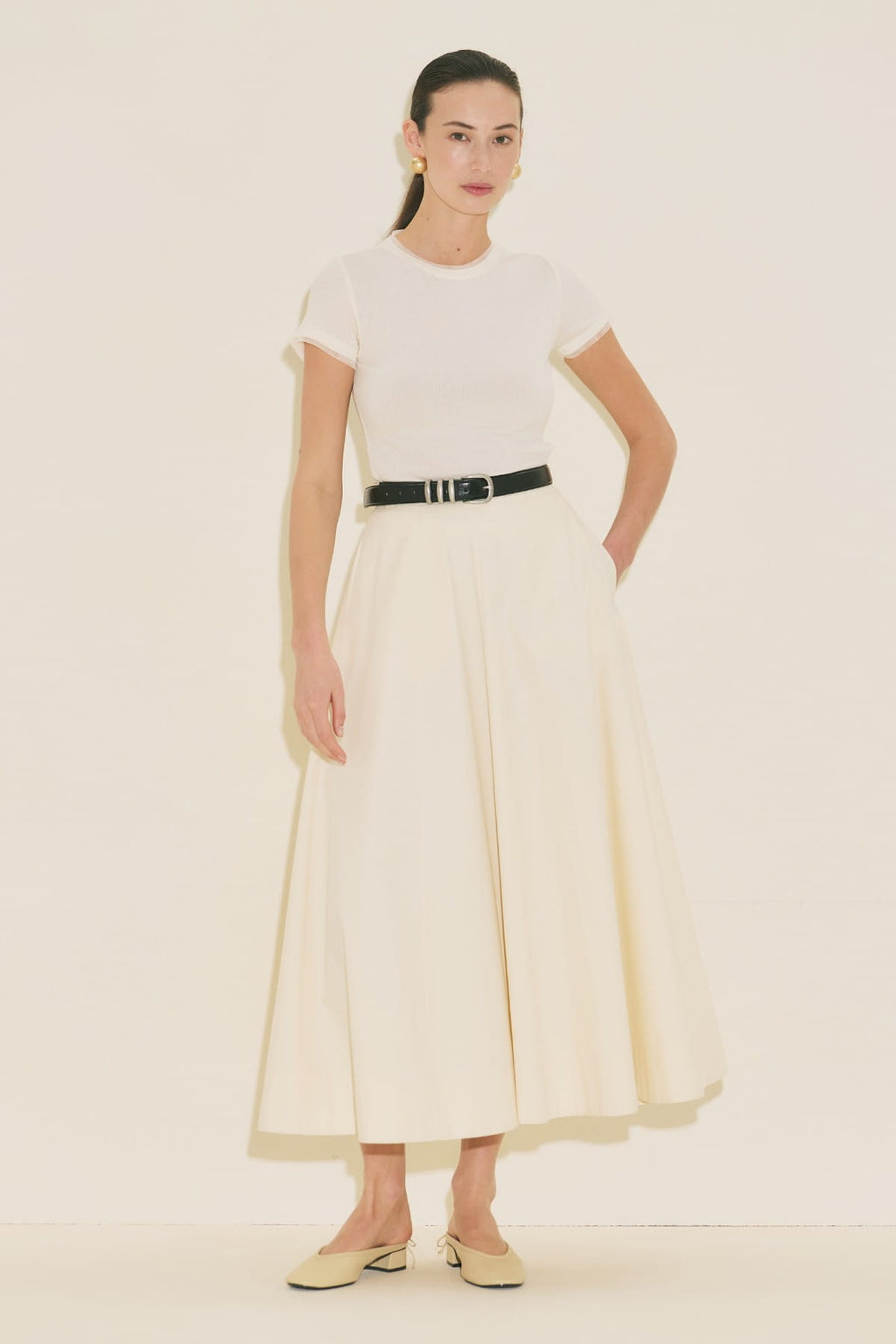 Flared Skirt Vanilla