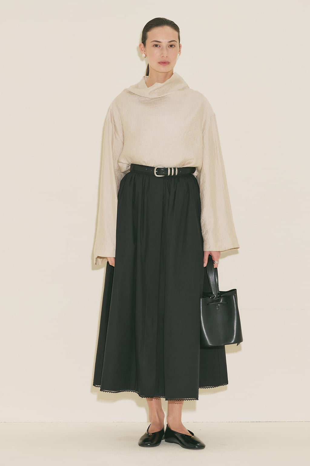 Textured Flowing Blouse Stone