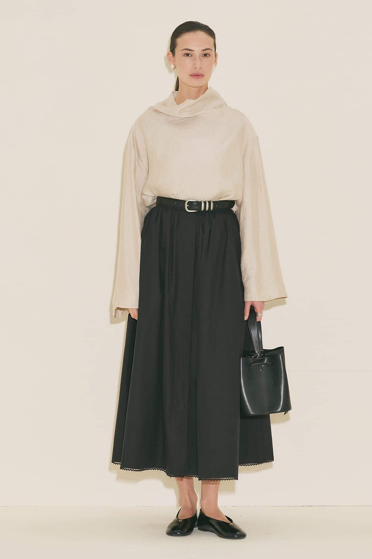 Textured Flowing Blouse Stone