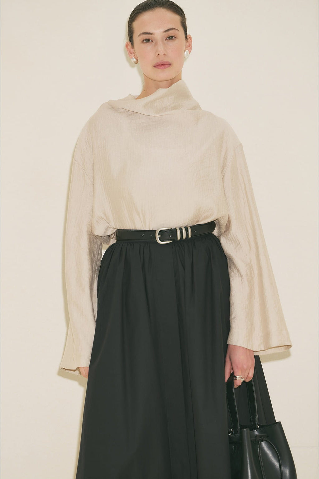 Textured Flowing Blouse Stone