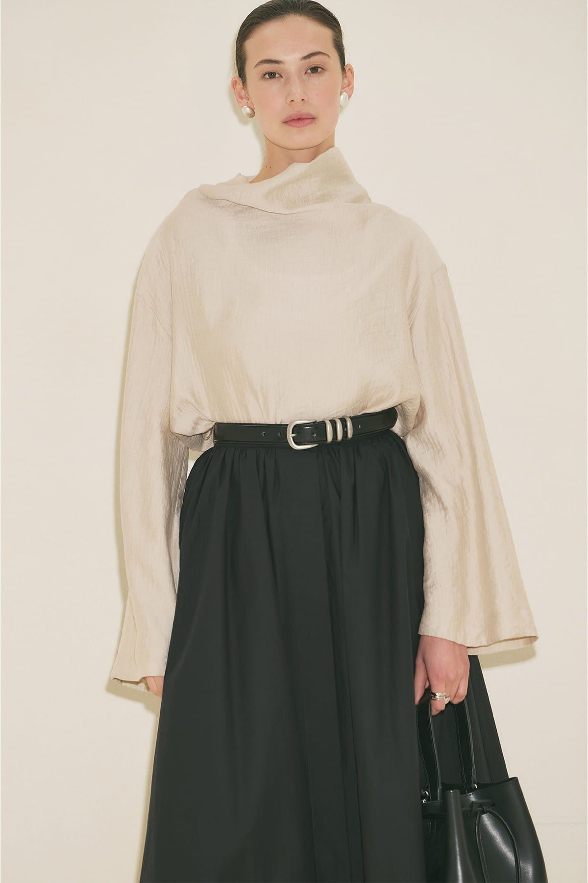 Textured Flowing Blouse Stone