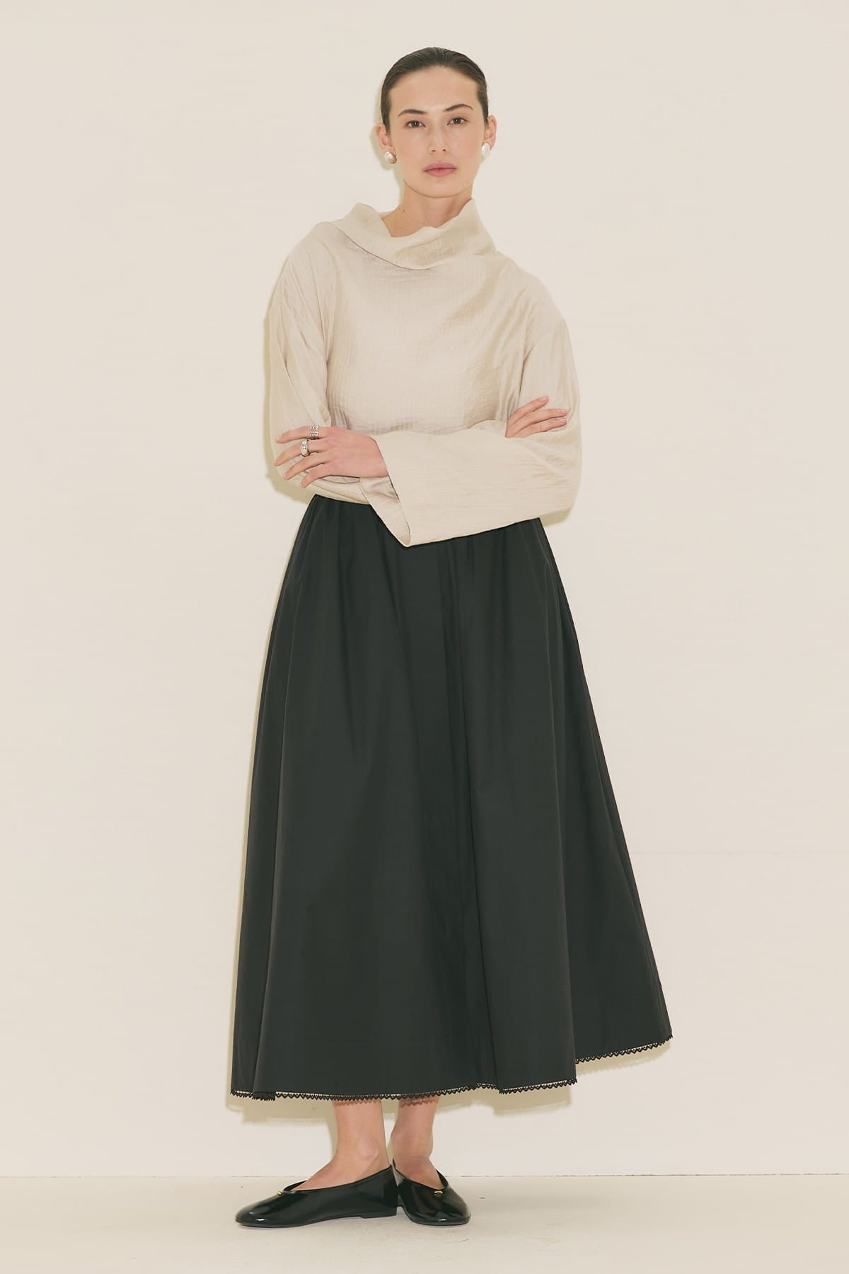 Textured Flowing Blouse Stone