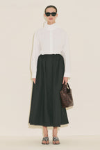 High Neck Shirt ecru