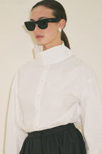 High Neck Shirt ecru