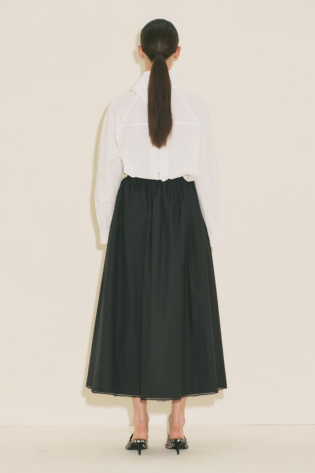 High Neck Shirt ecru