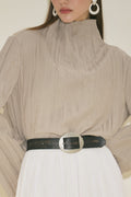 Large Oval Buckle Belt Black