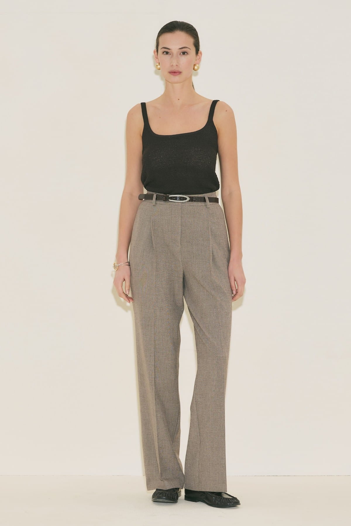 Yui Belted Tailored Suit Mink