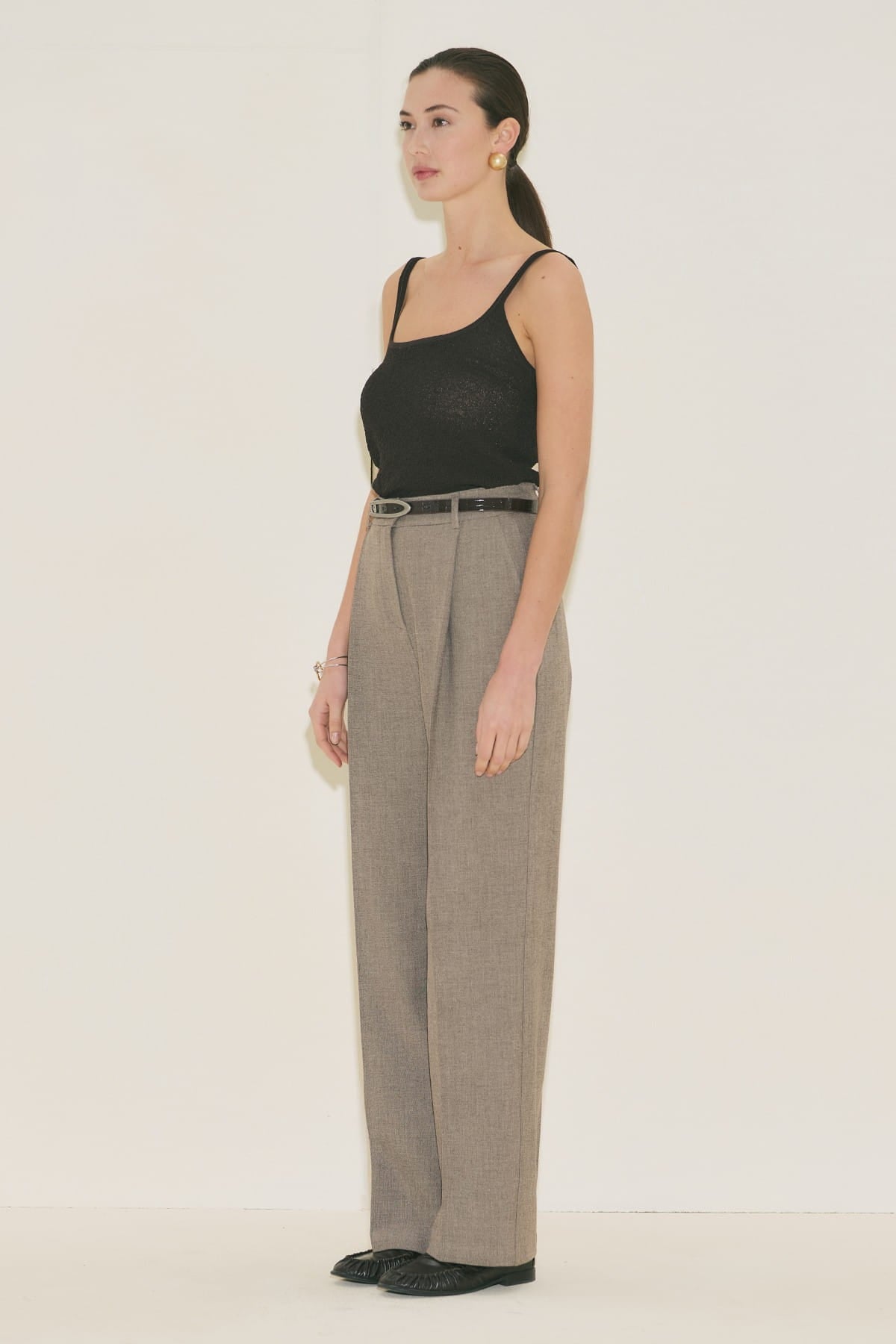 Yui Belted Tailored Suit Mink
