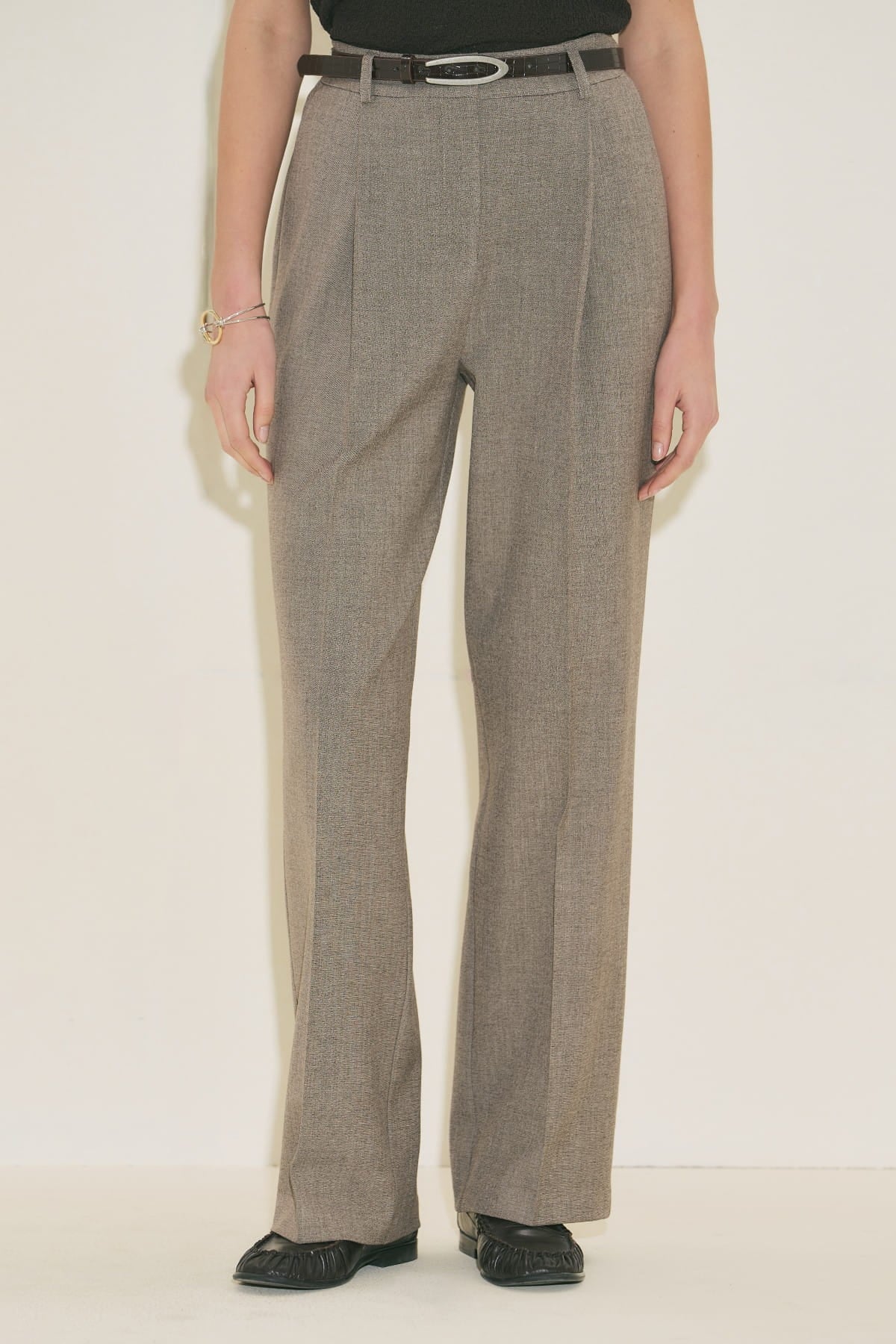 Yui Belted Tailored Suit Mink