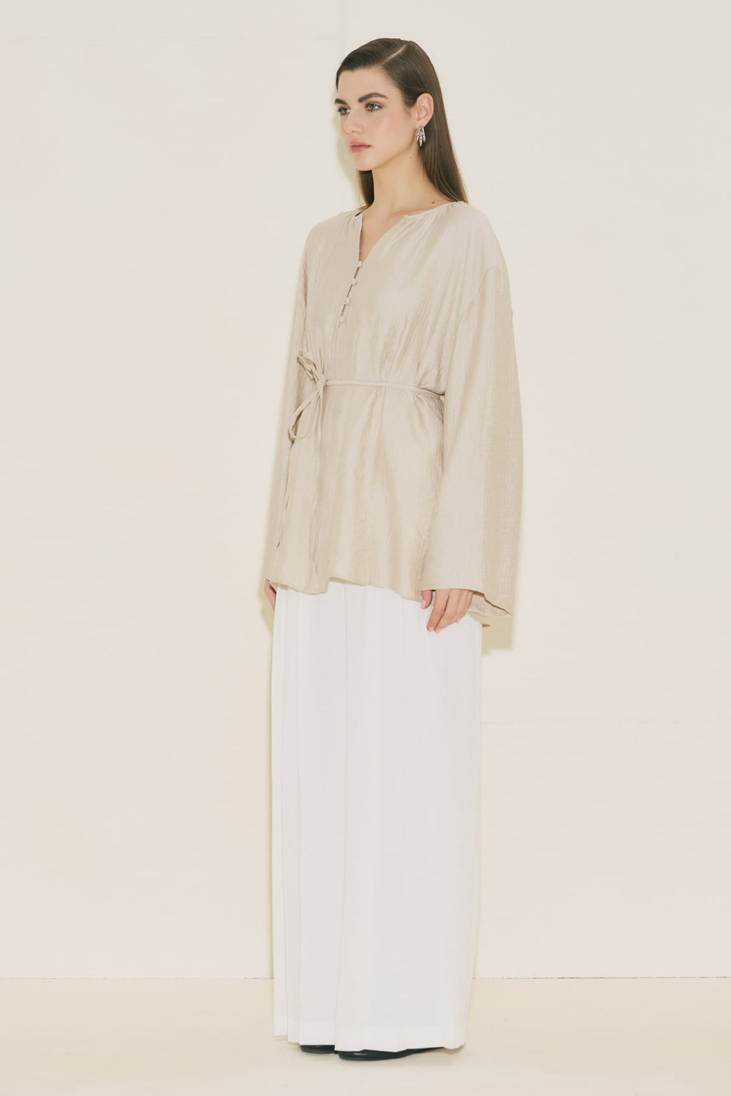 Textured Cast Tunic Stone