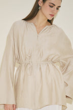Textured Cast Tunic Stone