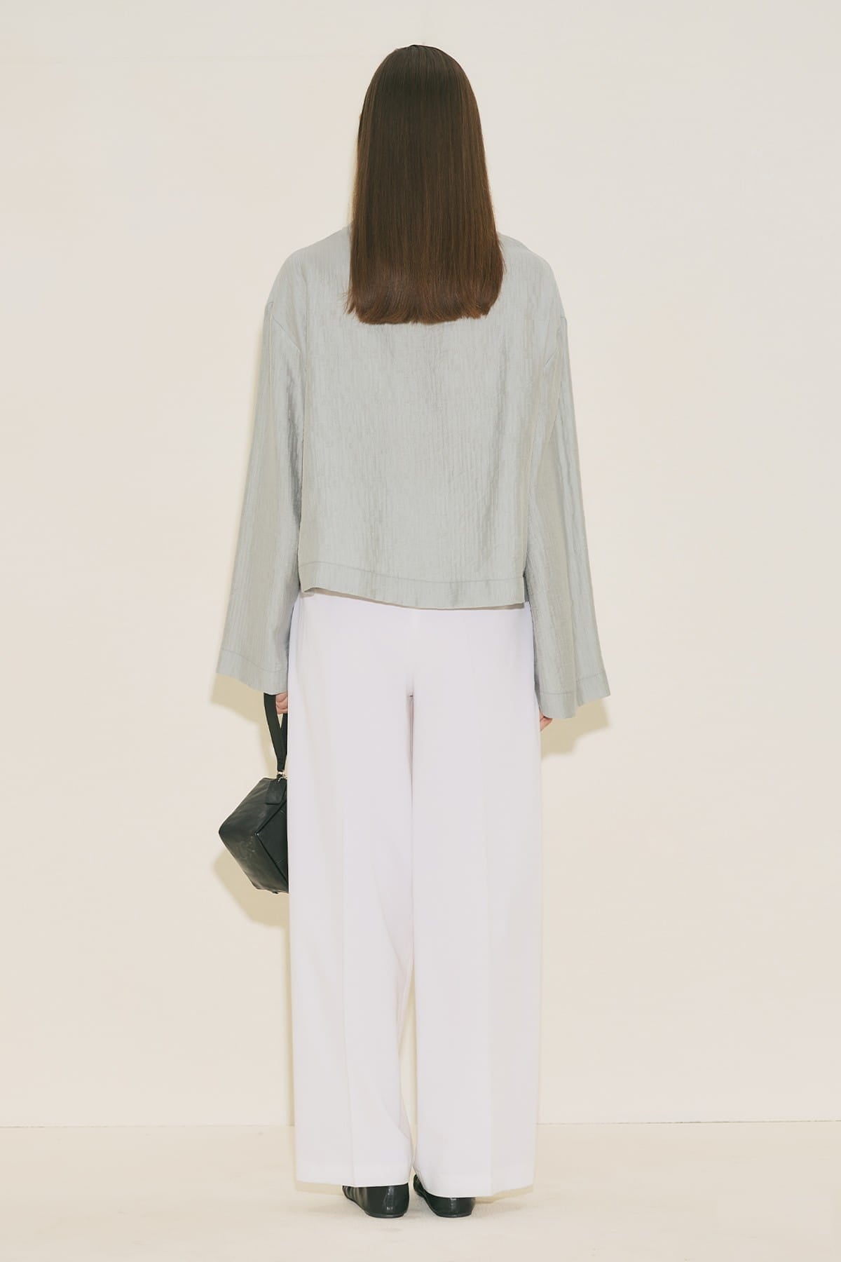 Textured Flowing Blouse Blue