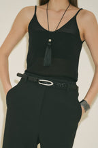 Slim Print Belt Black