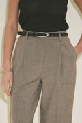 Slim Print Belt Brown