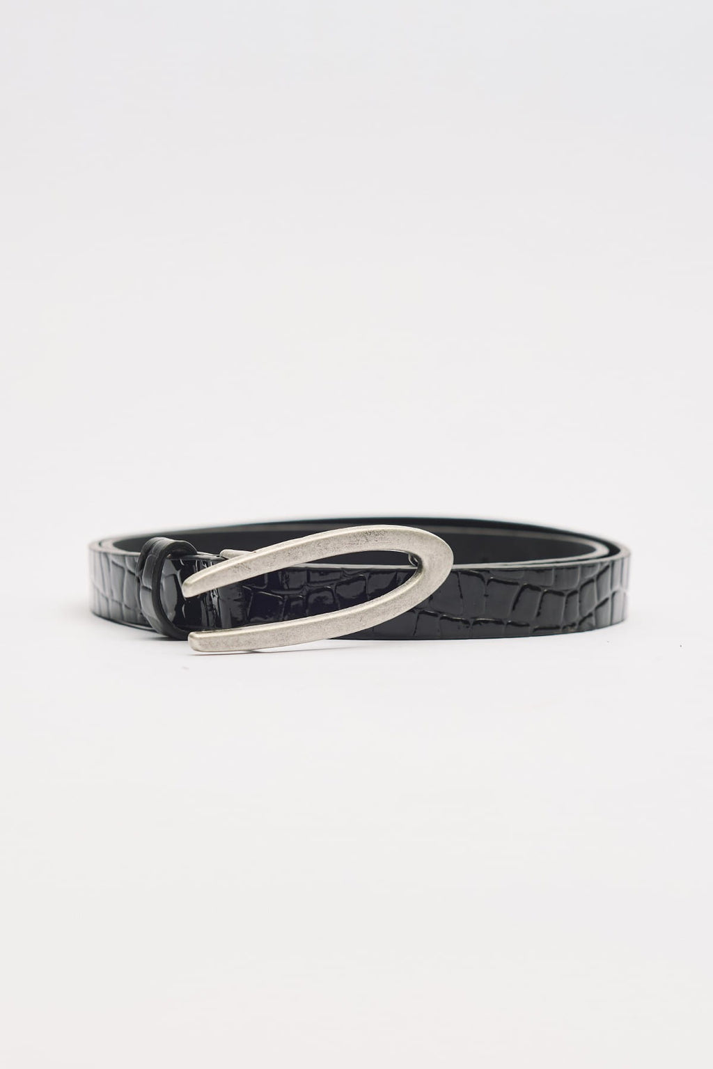Slim Print Belt Black