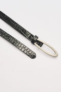 Slim Print Belt Black