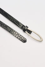 Slim Print Belt Black
