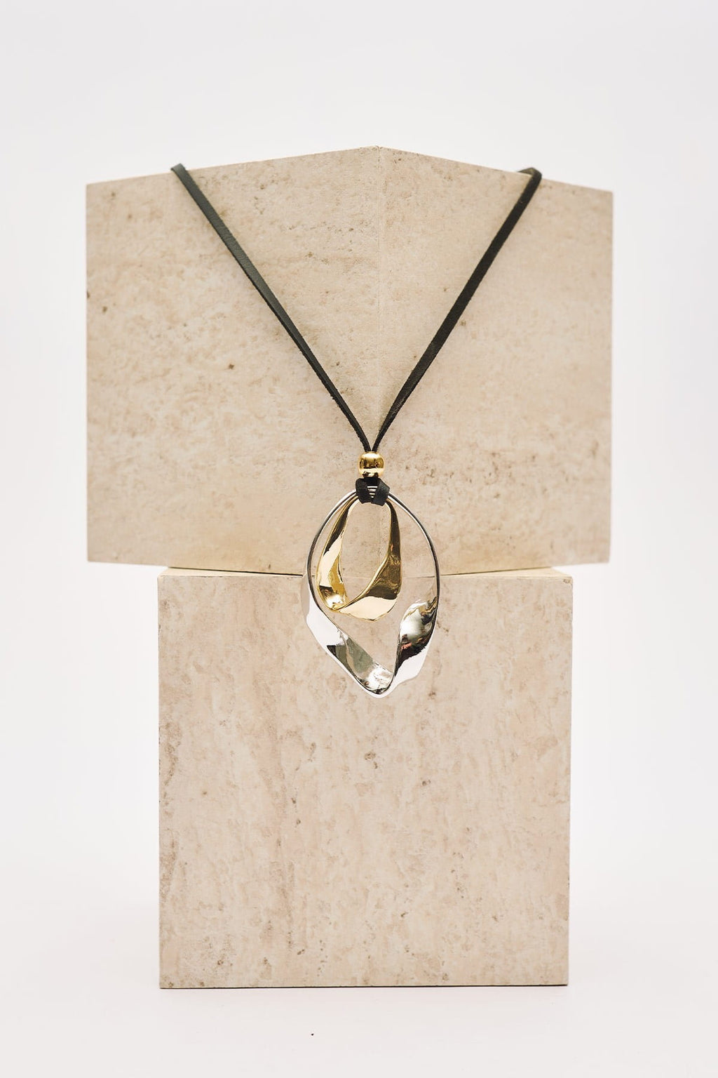 Double Long Necklace Black