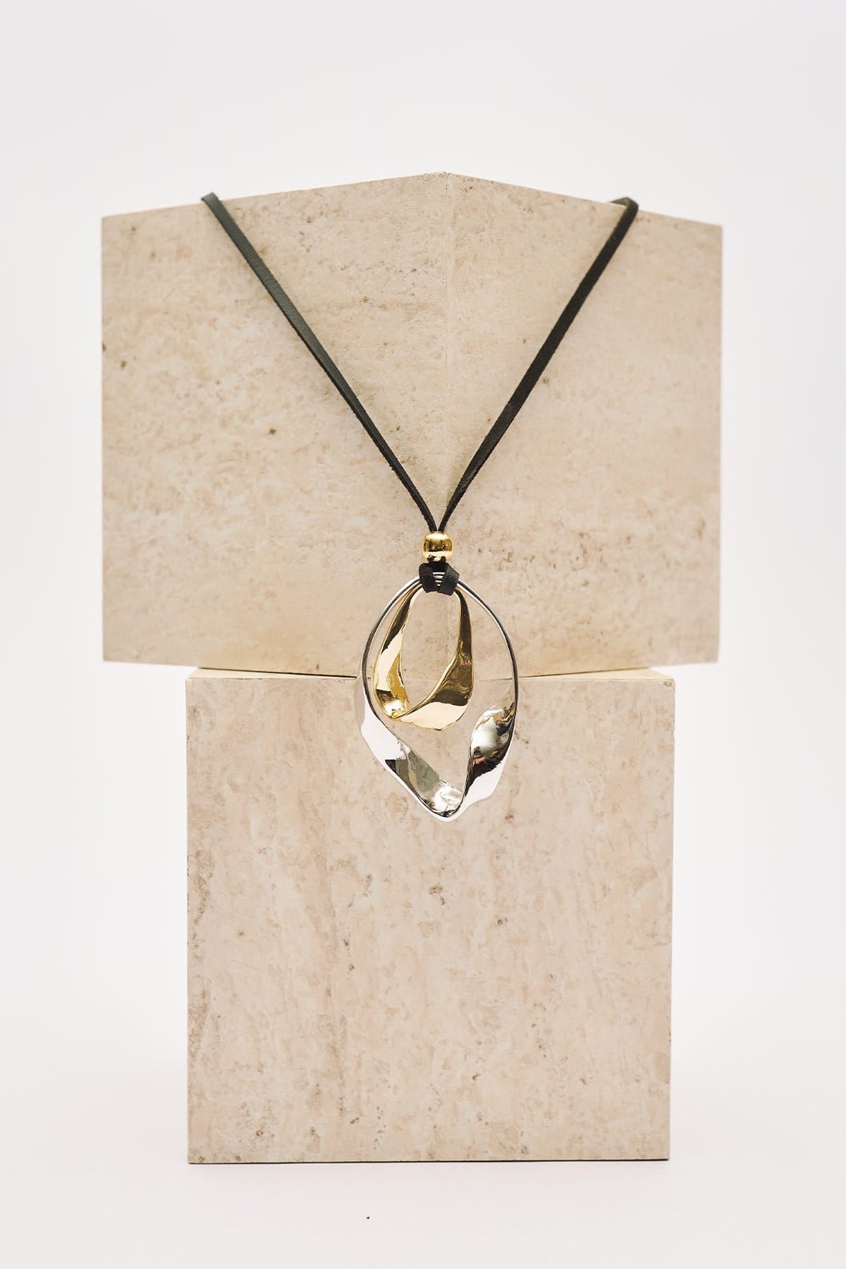 Double Long Necklace Black
