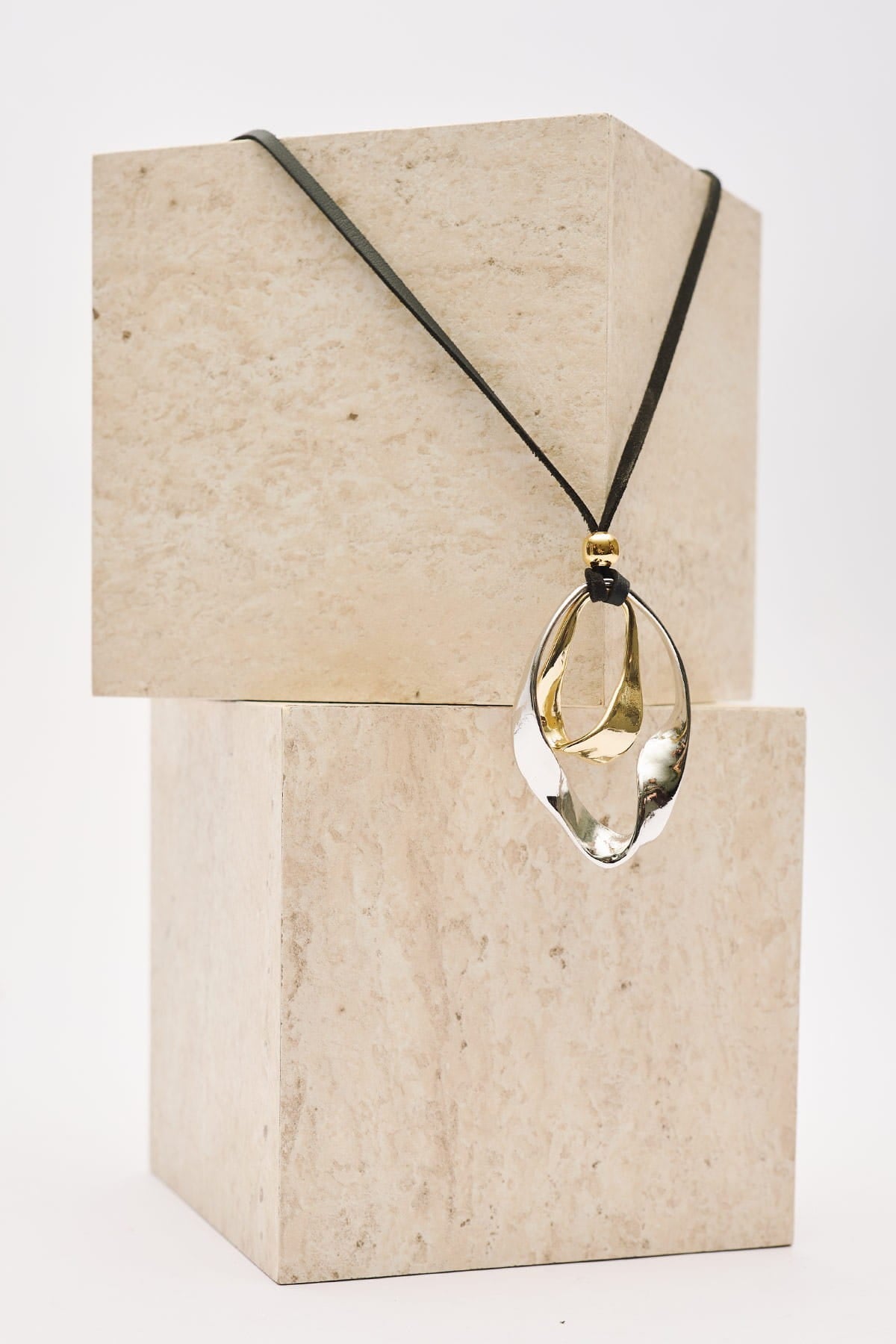 Double Long Necklace Black