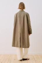 Khaki Washed Oversize Trench