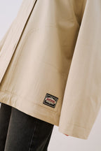 Sand Contrast Collar Jacket