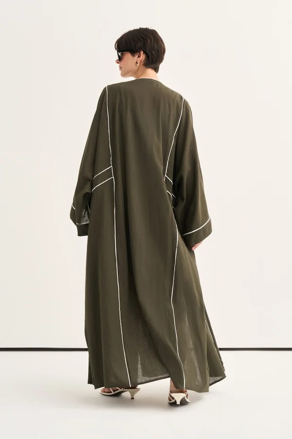 Khaki Organic Cotton Abaya