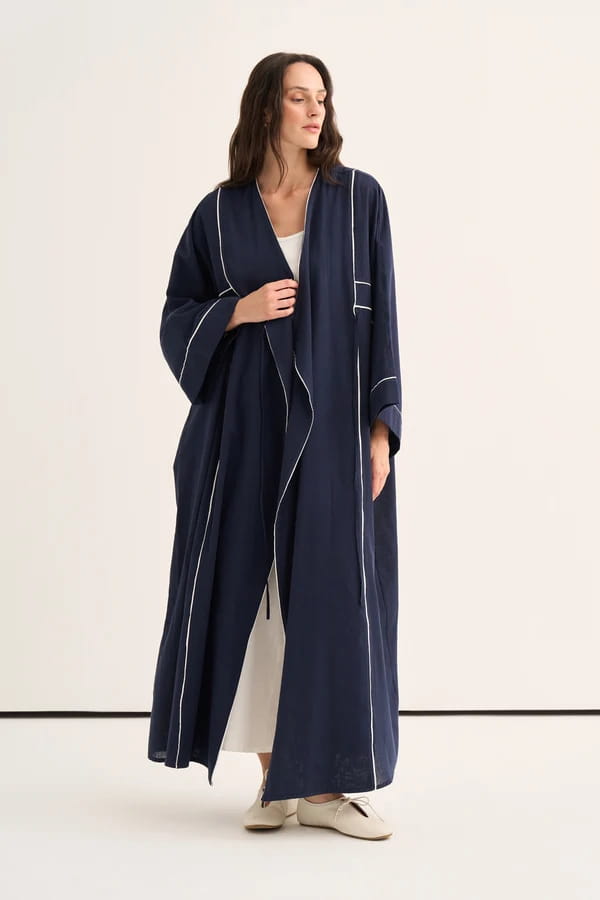 Navy Organic Cotton Abaya