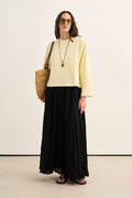 Pastel Yellow Basic Sweatshirt