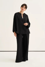 Black Organic Cotton Suit