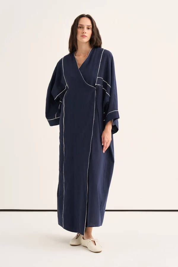 Navy Organic Cotton Abaya