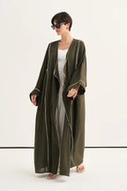 Khaki Organic Cotton Abaya
