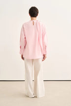 Pink Organic Cotton Belted Blouse