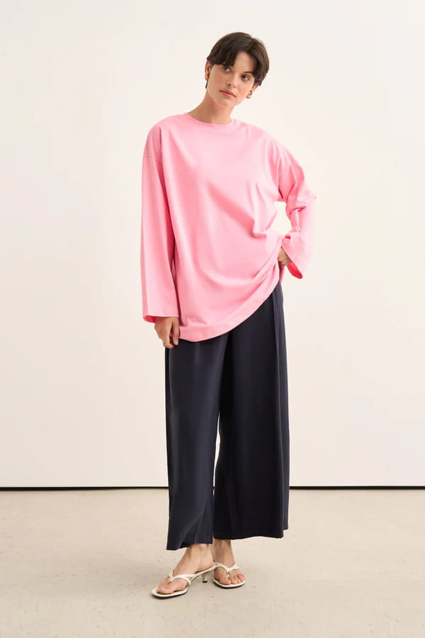 Pink Basic Sweatshirt