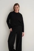 Black Basic Sweatshirt