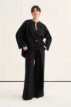 Black Organic Cotton Suit