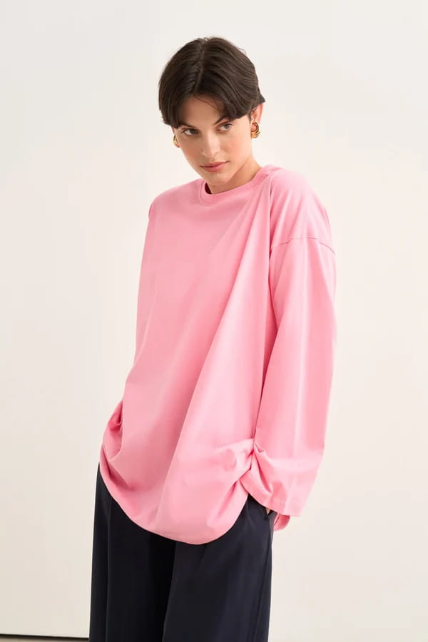 Pink Basic Sweatshirt