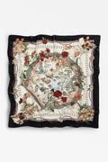 Black passion floss viscose scarf