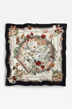 Black passion floss viscose scarf