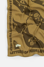 Roasted coffee love reverie floss viscose scarf